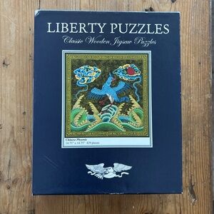 Liberty Puzzles Chinese Phoenix Classic Wooden Jigsaw Rare
